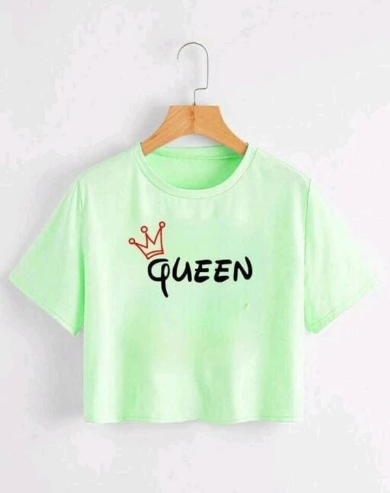 Green crop top printing  uploaded by business on 6/1/2023