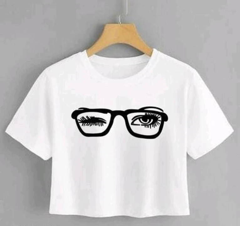 White chashma print top uploaded by Shriji cloth on 6/1/2023