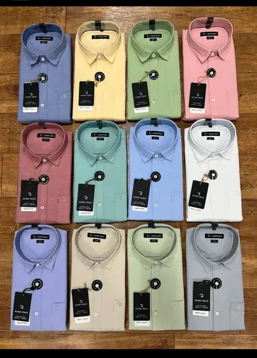 Men's plain shirt (size- m, l, xl)  uploaded by Diya Textile on 6/1/2023