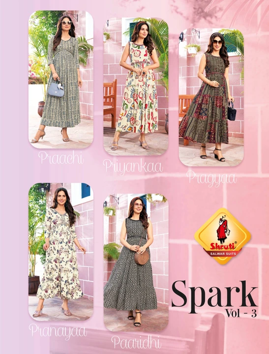 Alia cut kurti fabrics silk uploaded by Sunita Creation on 6/1/2023