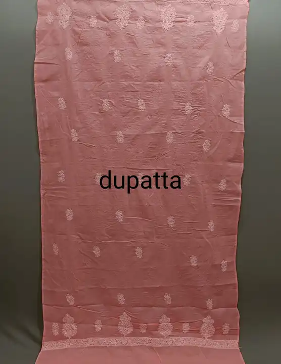 Full three piec suit material 
Fabric- cotton 
Length- 7.5 meter 
Front jaal work 
Kurti +dupatta +b uploaded by DF Chicken Factory on 6/1/2023