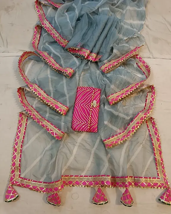 Product uploaded by Jaipuri wholesale gotta patti kurtis nd sarees on 6/1/2023