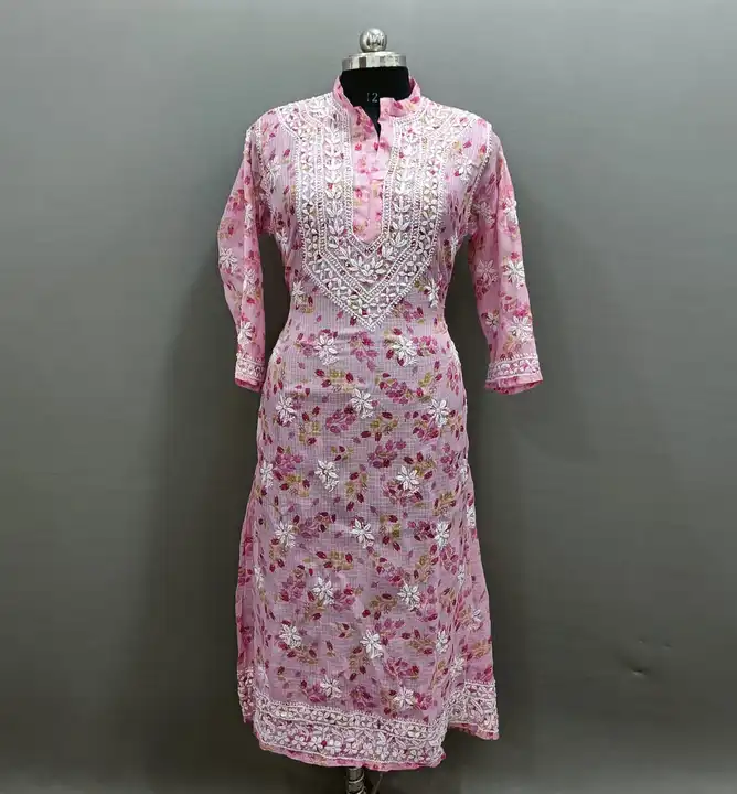 Kurti 
Fabric kota 
Size 38 to 42
Lenght 48
Frock style uploaded by DF Chicken Factory on 6/1/2023