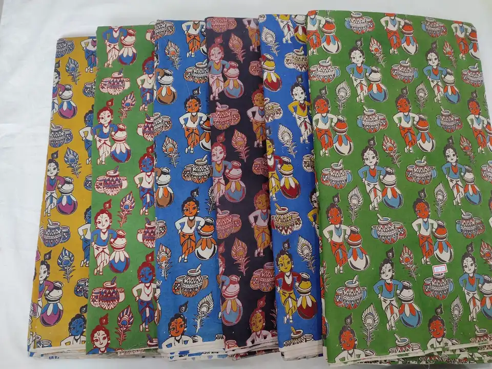 Kalamkari cotton fabric  uploaded by Mashaallah kalamkari collection on 6/1/2023