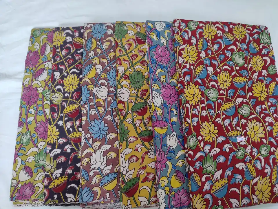 Kalamkari cotton fabric  uploaded by Mashaallah kalamkari collection on 6/1/2023