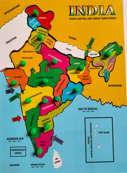 India map wooden  uploaded by Mangla toys on 6/1/2023