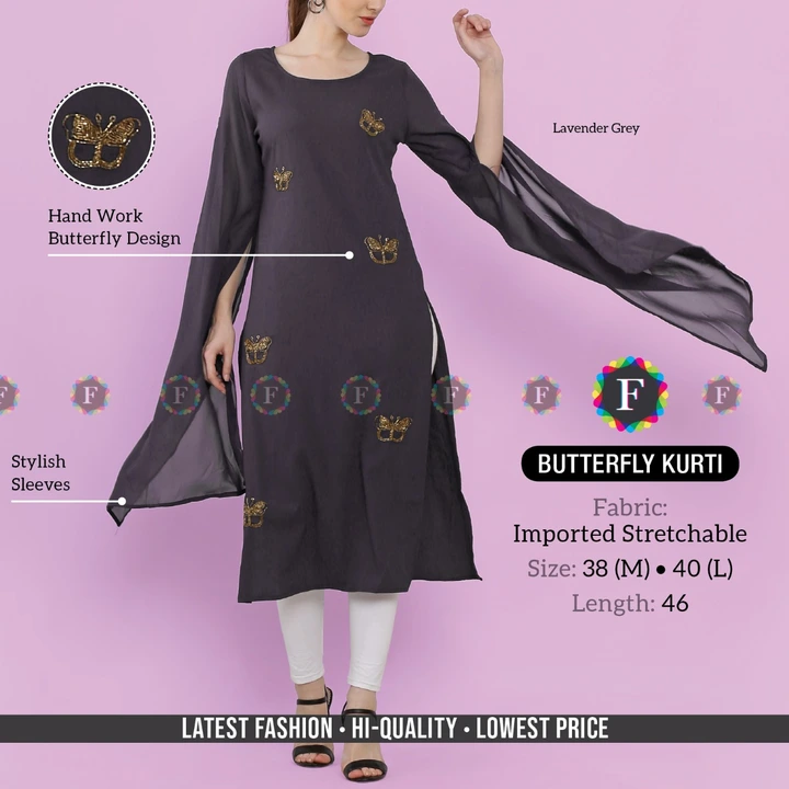 Butterfly kurti uploaded by Rise earth india on 6/1/2023