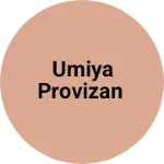 Business logo of Umiya provizan