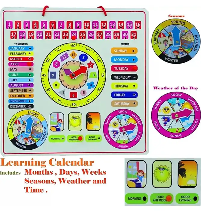 Learning calendar  uploaded by Mangla toys on 6/1/2023