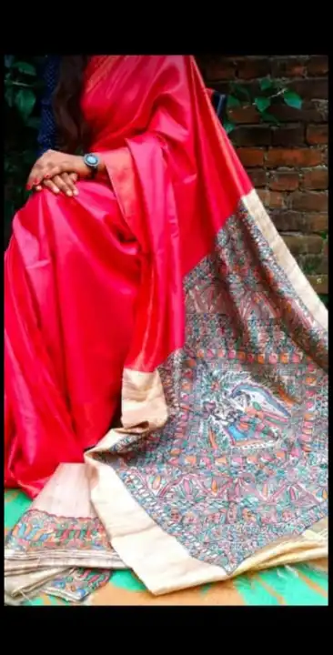 🌿🌿pure tussar ghichha  Satpal madhubani hand paint silk saree
🌿🌿Hand paint saree
🌿🌿 Handloom  uploaded by ALINA HANDLOOM  on 6/1/2023
