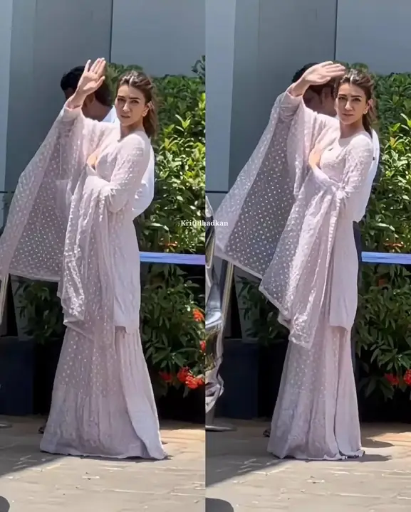Designer Bollywood “Kriti Sanon” Baby Pink Clour Georgette Sharara Set With Dupatta uploaded by business on 6/1/2023