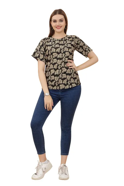 Post image DM for order

-FABRIC: Crepe 

-SIZE :S-36,M-38,L-40,XL-42

-LENGTH: 22 Inch

-Work: Printed

-Sleeves: SHORT Sleeve