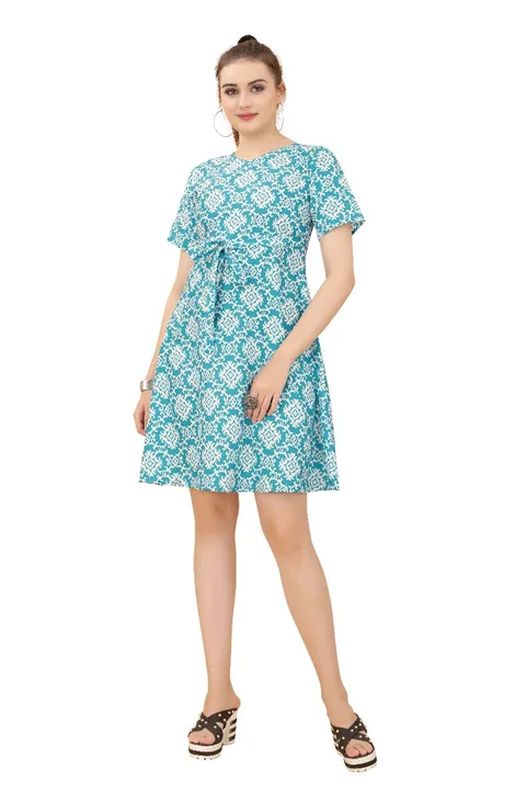 Casual printed midi dress  uploaded by Navya fashion on 6/1/2023