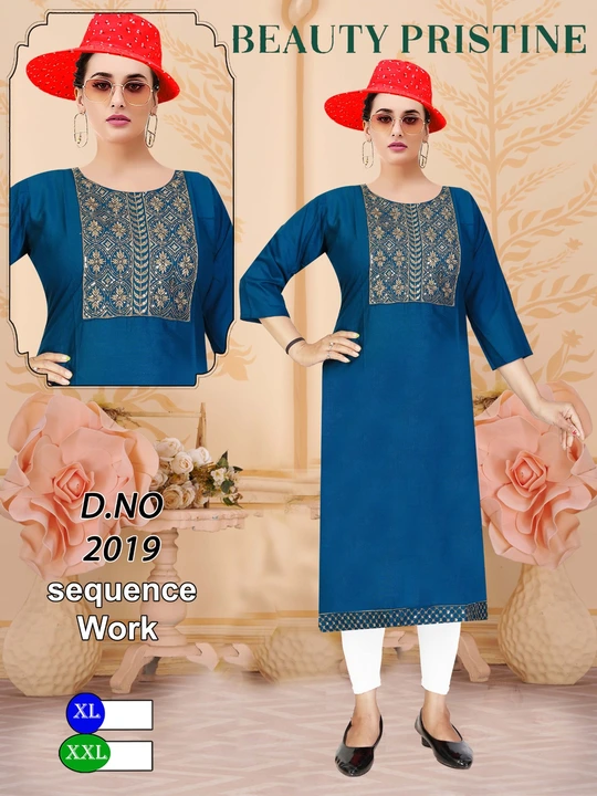 *STRAIGHT KURTI STOCK*

*FABRIC RAYON HAVVY MATERIAL*
*POLY PUTTA PACK*

*SIZE  XL. 2XL SET TO SET uploaded by M A Fashion on 6/1/2023