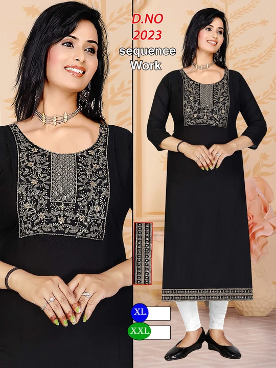 *STRAIGHT KURTI STOCK*

*FABRIC RAYON HAVVY MATERIAL*
*POLY PUTTA PACK*

*SIZE  XL. 2XL SET TO SET*
 uploaded by M A Fashion on 6/1/2023