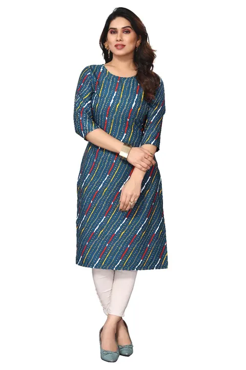 Casual printed straight kurti  uploaded by Navya fashion on 6/1/2023