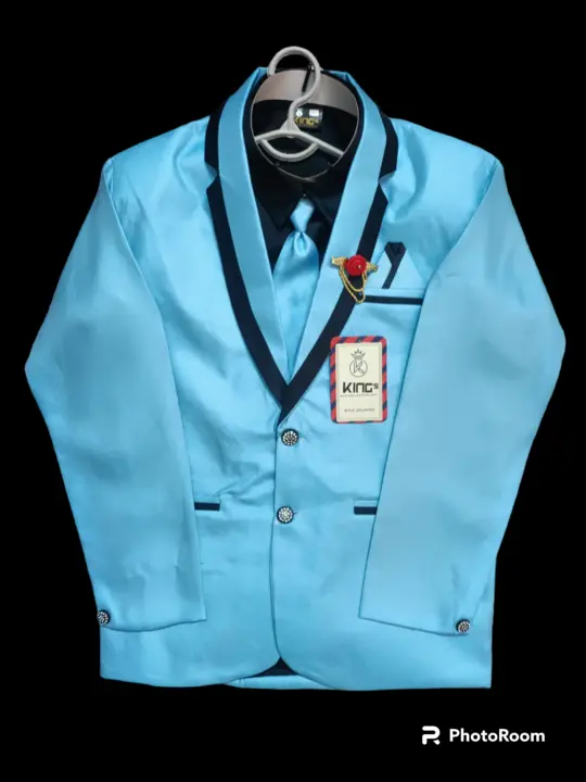 Kids Coat, Pant, Shirt With Tie  Combo Pack uploaded by KING'S COLLECTION on 6/1/2023