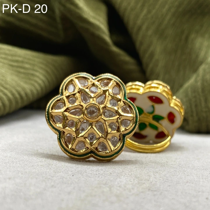Premium quality Kundan finger ring adjustable  uploaded by Sb designs on 6/1/2023