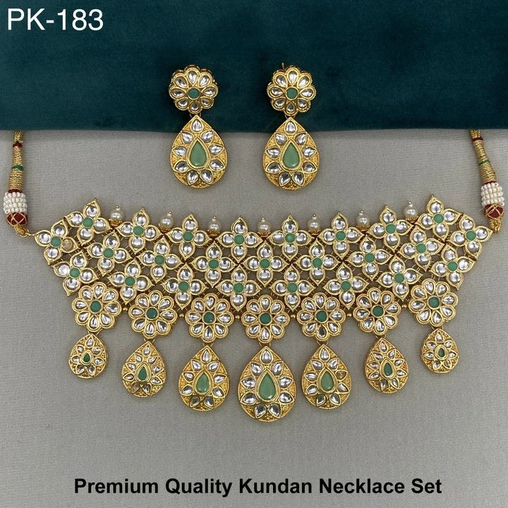 Premium quality Kundan necklace set  uploaded by Sb designs on 5/29/2024