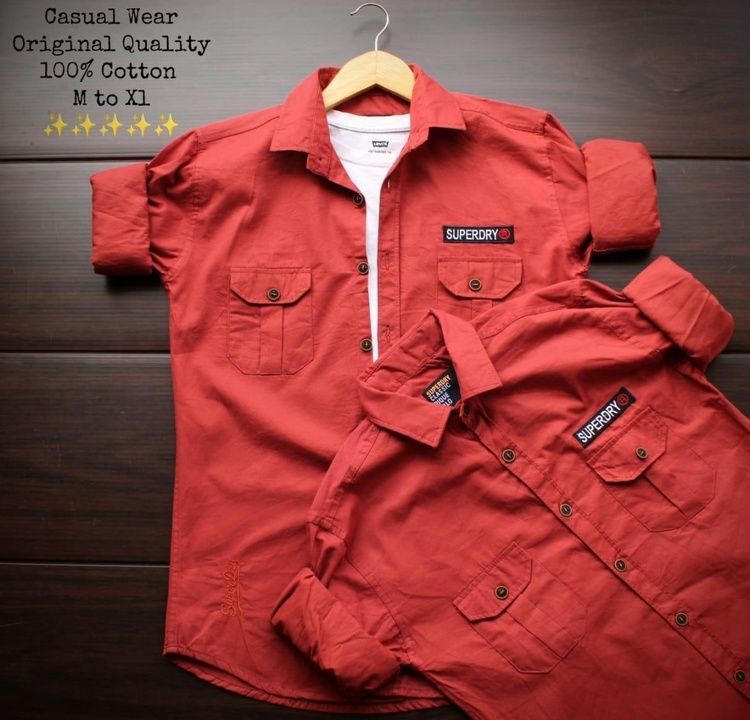 SUPERDRY®️  Full sleeves CARGO SHIRT uploaded by business on 3/12/2021