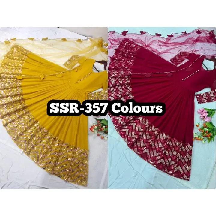 *SSR-357* 💕👌

👉👗💥*Launching New Designer Party Wear Look Gown in 5mm Copper and 3mm Tone to Ton uploaded by A2z collection on 6/1/2023