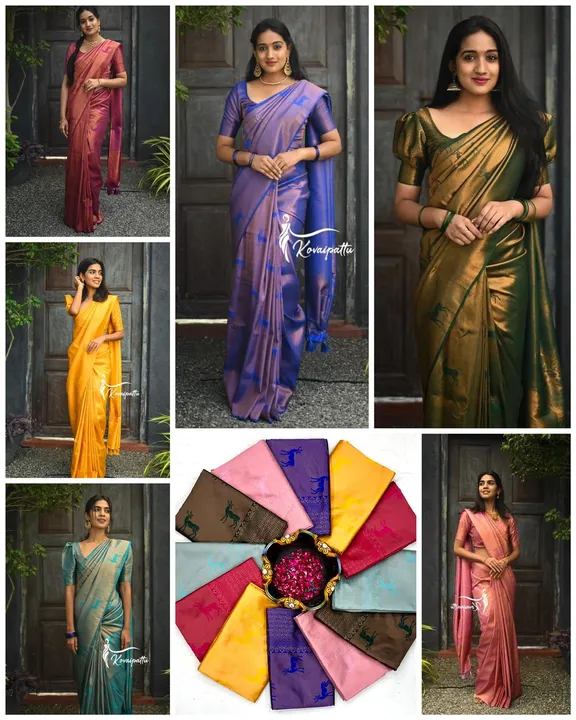 Soft lichi silk with Jacquard pallu uploaded by Ally's on 6/1/2023