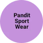 Business logo of Pandit sport wear