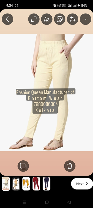 Women's Lyrica full stretchable cotton pant uploaded by Fashion Queen on 5/13/2024