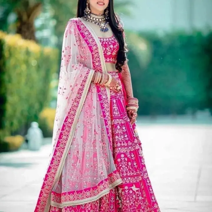 Womens Heavy Embroidered Work Wedding Lehenga Choli 
🚚  DELIVERY💥 FREE💥 ALL INDIA🚚
ᖇS. 1150
Topw uploaded by business on 6/1/2023