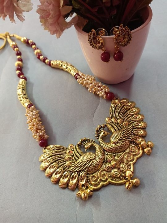 German Silver party wear necklace set uploaded by Sandhya fashion jewellery on 3/12/2021