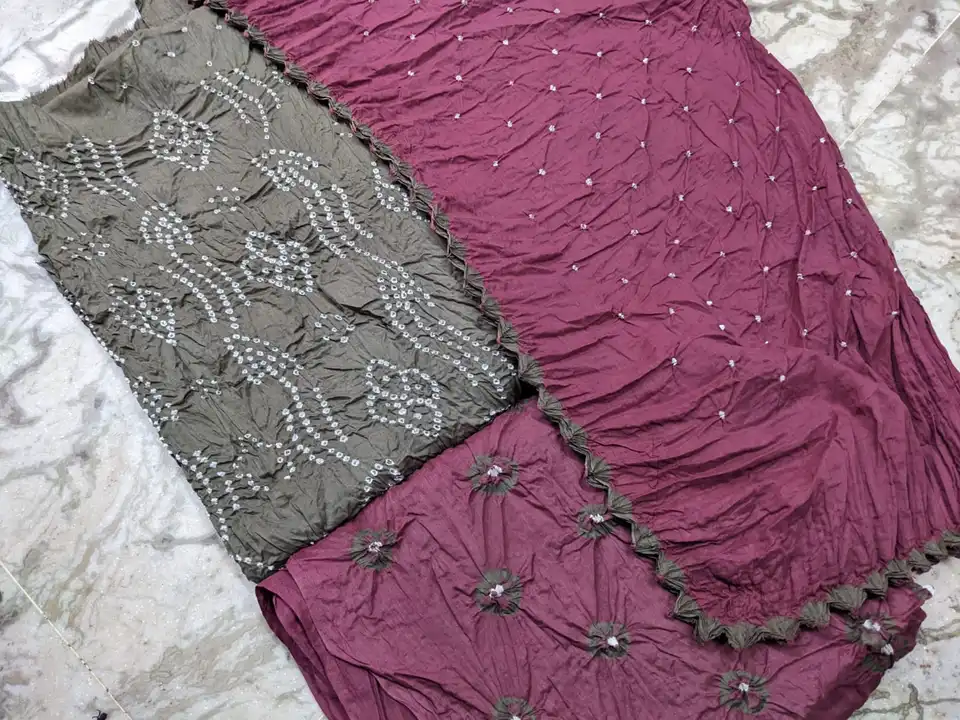  Bandani Dress material bhare uploaded by Ajrakh Bandhej on 6/1/2023