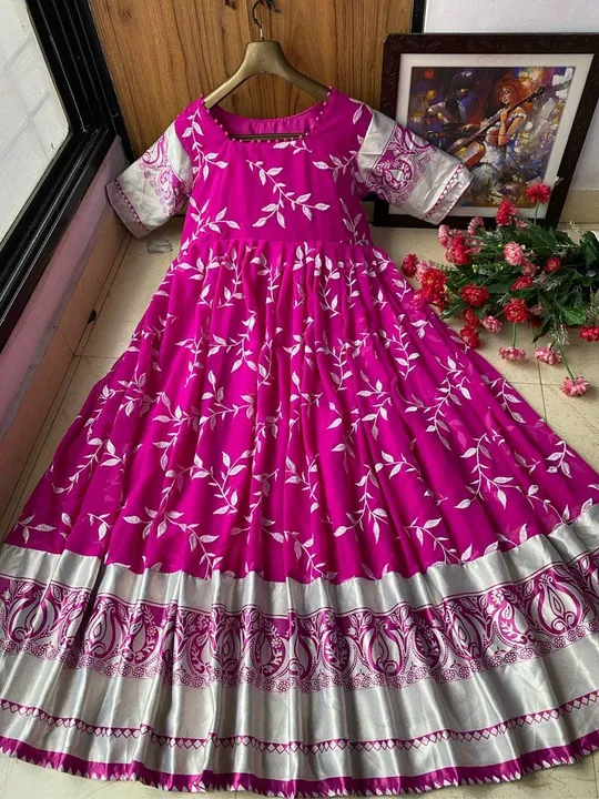 ♥️ PRESENTING NEW DESIGNER  EMBROIDERED ANARKALI GOWN ♥️

♥️ GOOD QUALITY EMBROIDERED GEORGETTE    O uploaded by Divya Fashion on 6/1/2023