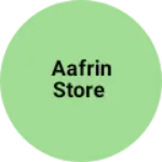 Business logo of Aafrin store