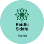 Business logo of Riddhi siddhi treding