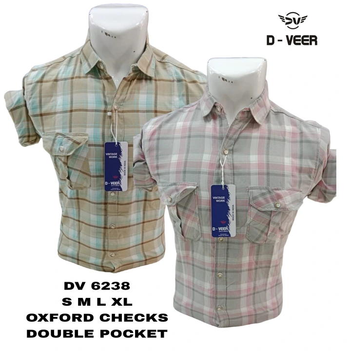 Oxford Checks Double Pocket  uploaded by Manoj creation on 6/1/2023