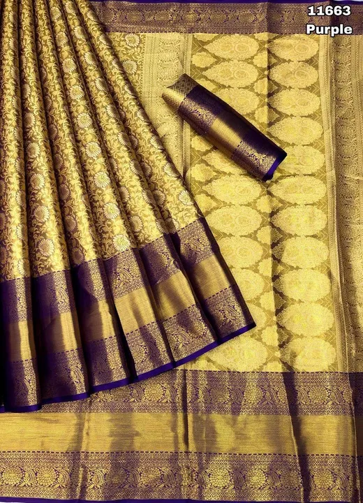 Kanjivaram pattu silk saree  uploaded by VARDHAK COLLECTION  on 6/1/2023