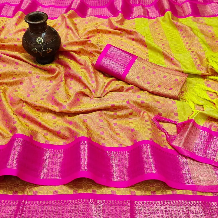 Soft cotton jacquard saree uploaded by VARDHAK COLLECTION  on 6/1/2023