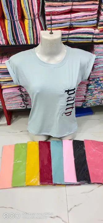 Women Stretchable Slub Cotton T-shirts  uploaded by HAAJRA Garments on 6/1/2023