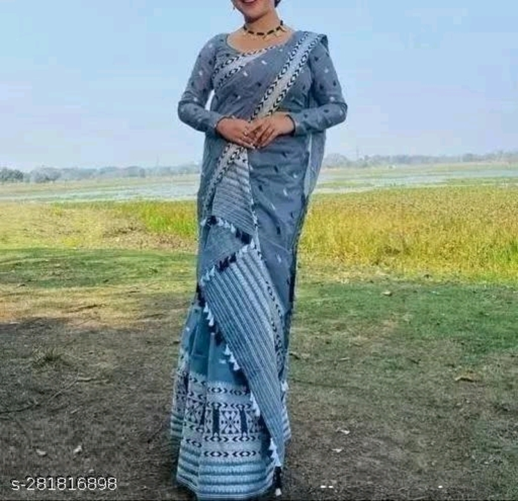 Assamese Pollypat Mekhla Chador for Women uploaded by business on 6/2/2023