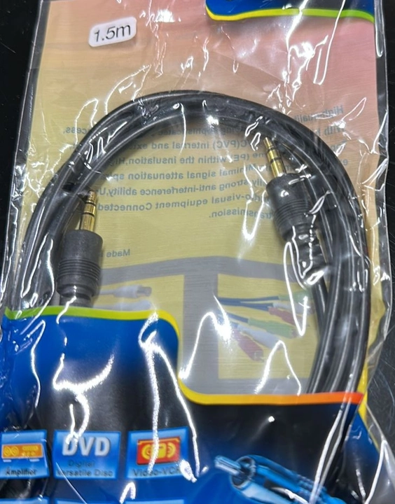 Mak World 3.5mm Male to Male Aux Cable 1.5M uploaded by AMR Enterprises on 6/2/2023