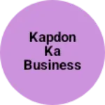 Business logo of Kapdon ka business