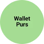 Business logo of Wallet purs