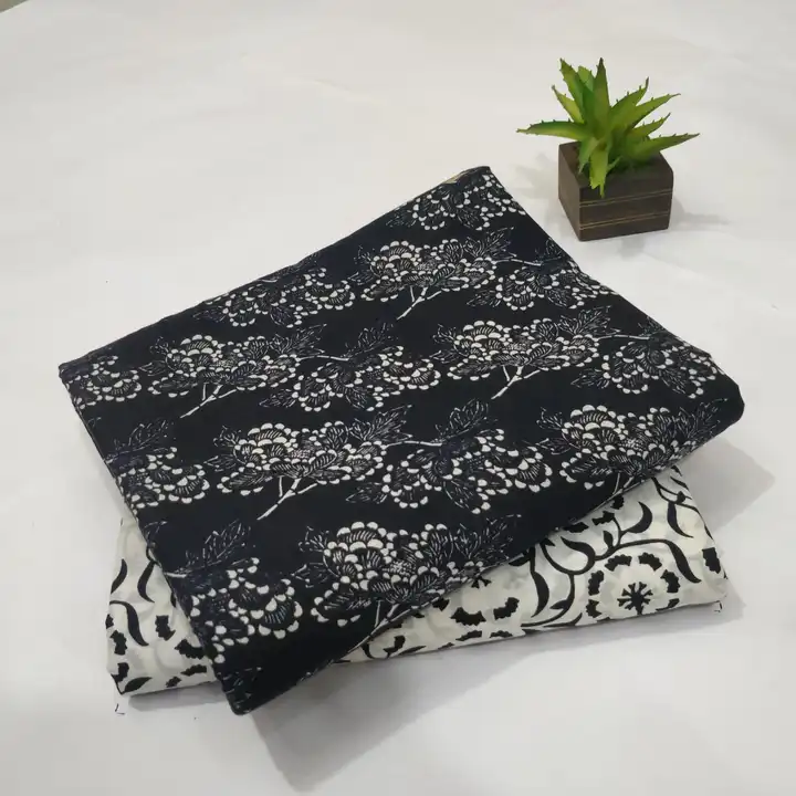 Bagru Hand block printed pure cotton dress materials. uploaded by The print house  on 6/2/2023