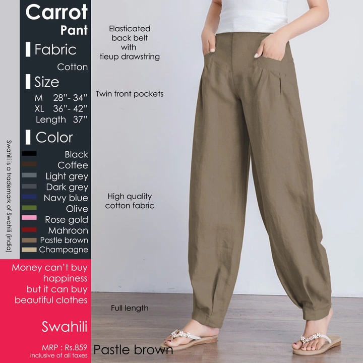 Carrot pant uploaded by Rise earth india on 6/2/2023