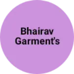 Business logo of Bhairav garment's