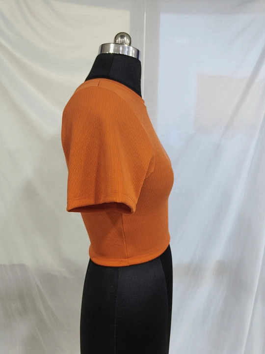 Half sleeve round neck crop tshirt uploaded by KAUSHAL KAKADIYA on 6/2/2023