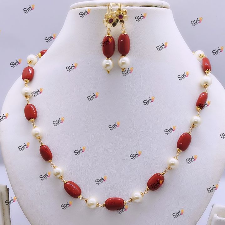 Coral chain uploaded by Siri code jewellery( handmade) on 3/12/2021