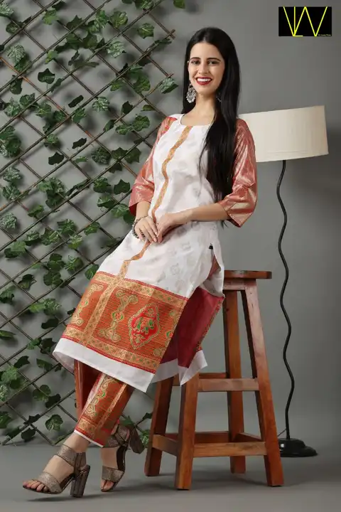 Kurti with pants uploaded by Lucania women lw on 6/2/2023