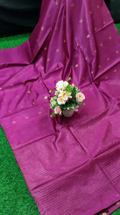 Zari buta silk saree uploaded by WeaveMe India on 6/2/2023