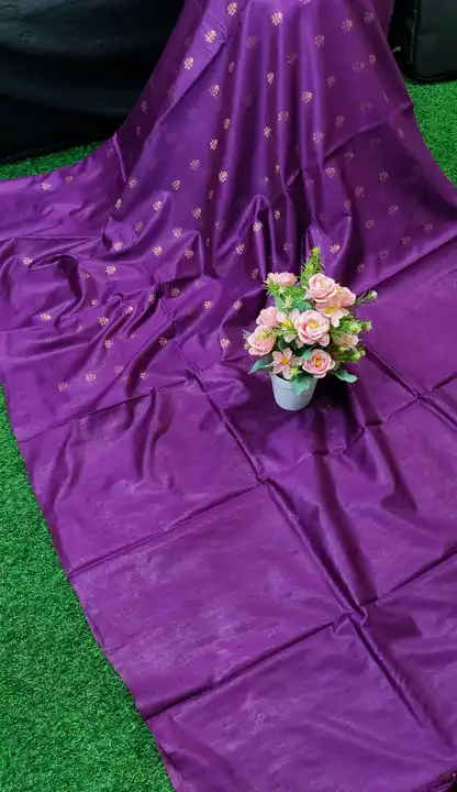Zari buta silk saree uploaded by WeaveMe India on 6/2/2023